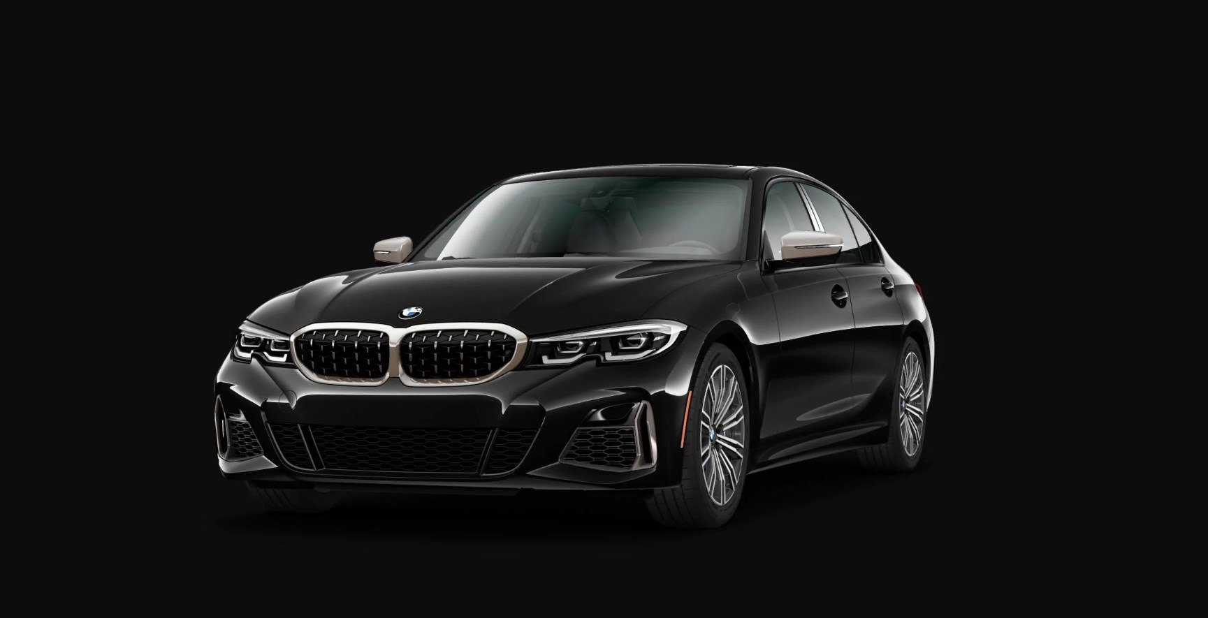 2020 BMW M340i Sedan Front Exterior Black Picture 2020 BMW M340i Sedan Front Exterior Black Picture